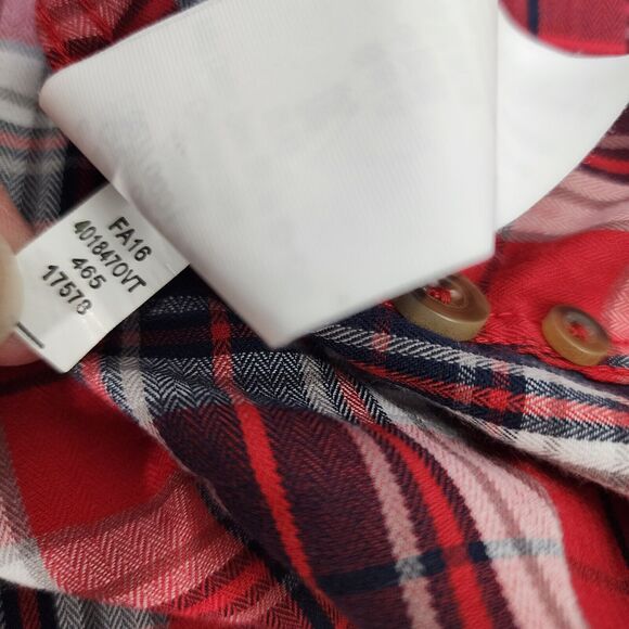 Oakley Mens Shirt Size Large Red Plaid Button Up Long Sleeve Chase Woven Casual - Picture 12 of 12